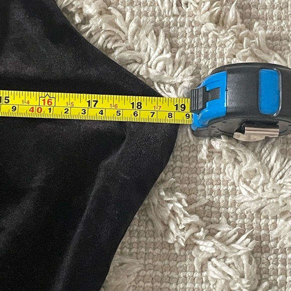 NWT Good American Free People Velvet Square Neck Black Thong Bodysuit - Picture 7 of 7